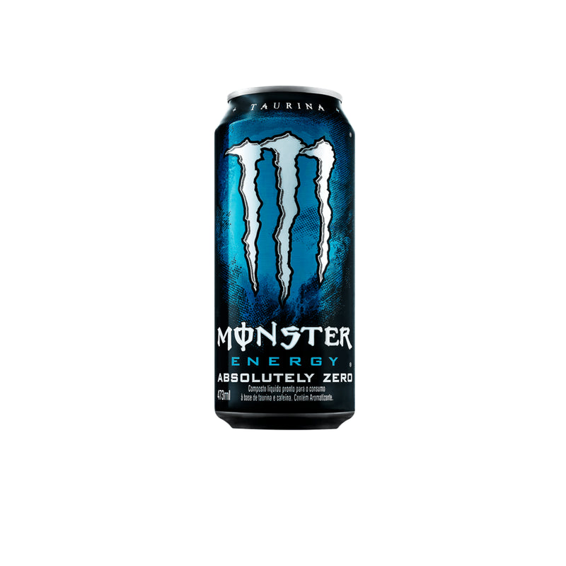 Energético Monster Absolutely Zero 473mL - Fardo com 6 Unidades