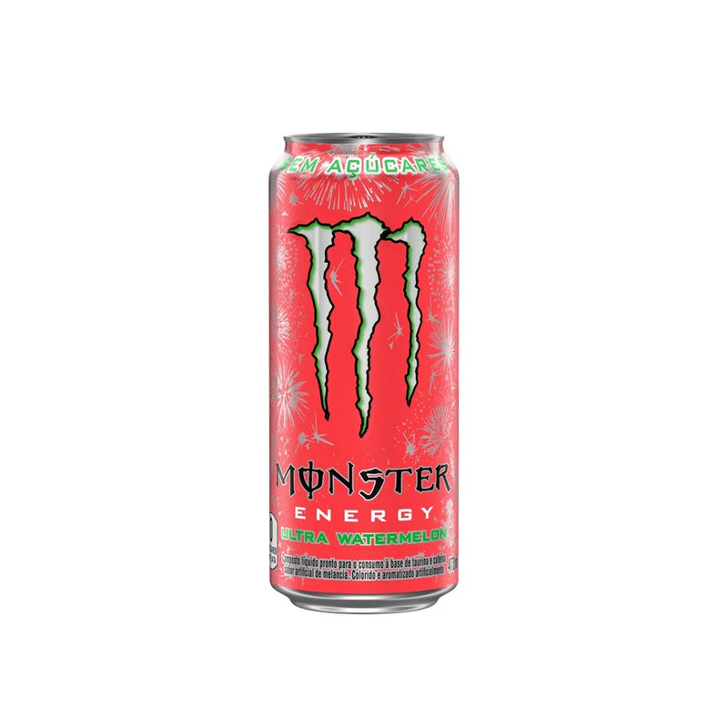 Energético Monster Ultra Watermelon 473mL - Fardo com 6 Unidades
