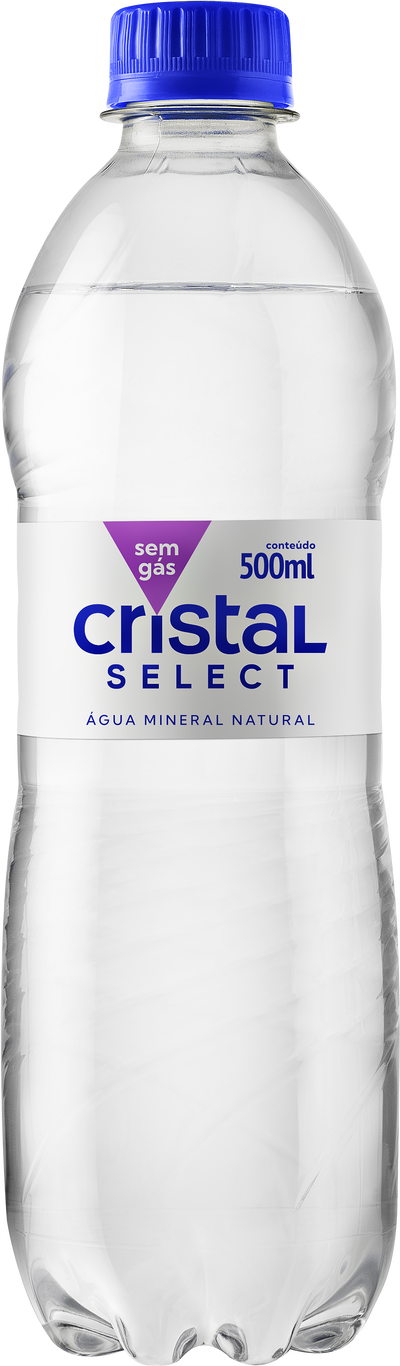 ÁGUA CRISTAL 500ML S/GÁS PACOTE COM 12 UNIDADES