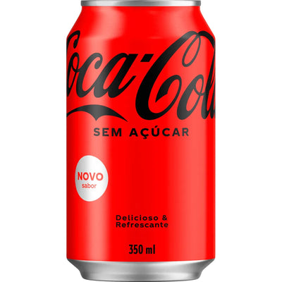 COCA-COLA ZERO LATA 350ML FARDO COM 6 UNIDADES