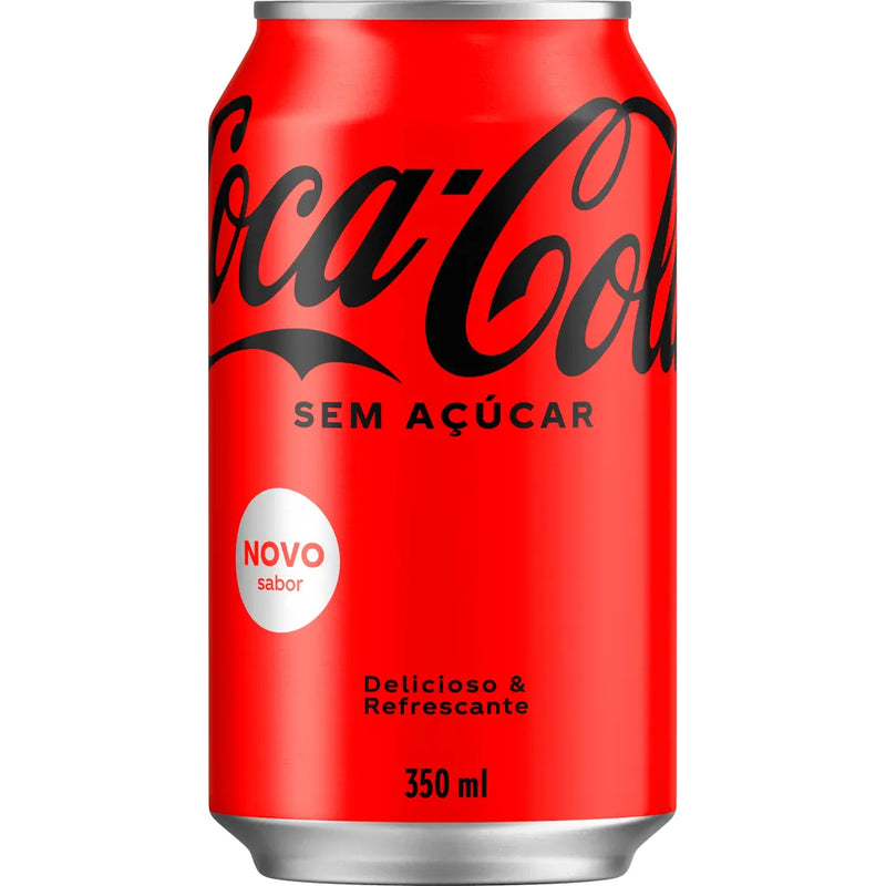 COCA-COLA ZERO LATA 350ML FARDO COM 6 UNIDADES