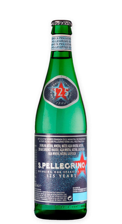 Água Mineral San Pellegrino Com Gás Vidro 505mL - Fardo com 24 Unidades