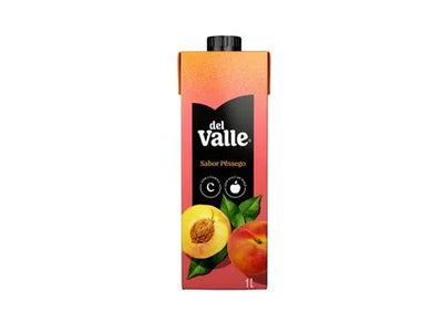 Suco Del Valle 1L Pêssego - Fardo com 6 Unidades