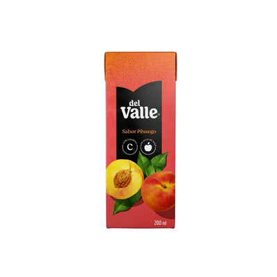 Suco Del Valle 200 mL Pêssego - Fardo com 18 Unidades