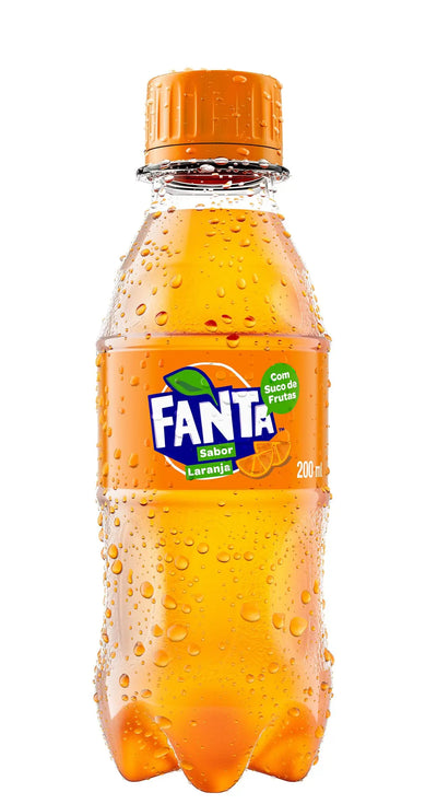 Refrigerante Fanta Laranja 200mL - Fardo com 12 Unidades