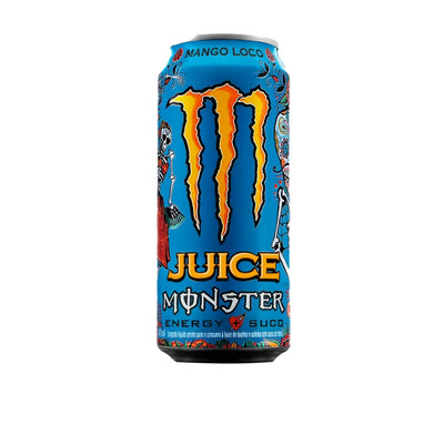 Energético Monster Mango Loco 473mL - Fardo com 6 Unidades
