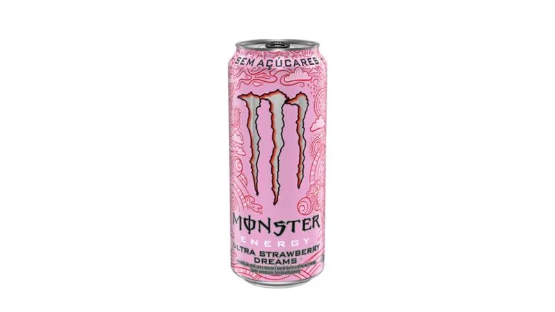 Energético Monster Strawberry Dreams 473mL - Fardo com 6 Unidades