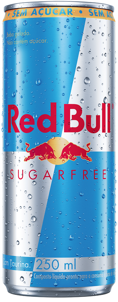 ENERGÉTICO RED BULL SUGAR FREE LATA CAIXA COM 4 UNIDADES