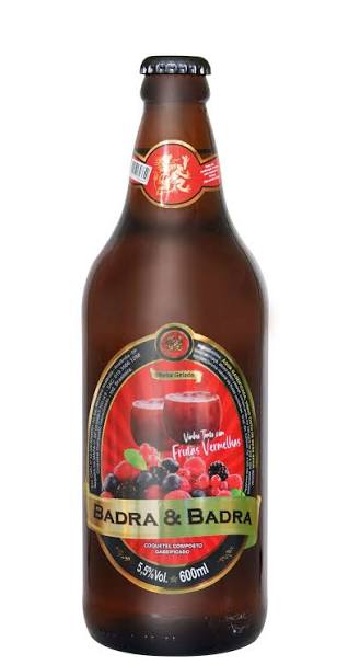 CHOPP VINHO BADRA FRUTAS VERMELHAS 600ML FARDO COM 6 UNIDADES