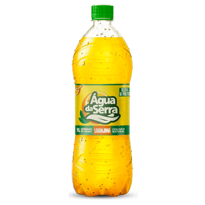 REFRIGERANTE ÁGUA SERRA LARANJINHA 1L PET PACOTE COM 12 UNIDADES