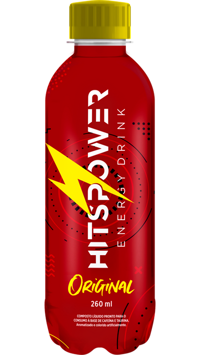 ENERGÉTICO HITS POWER 260ML PACOTE COM 12 UNIDADES