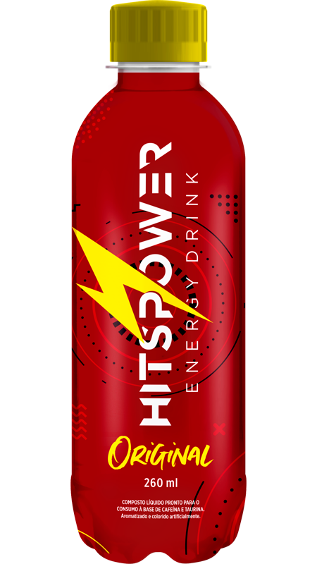 ENERGÉTICO HITS POWER 260ML PACOTE COM 12 UNIDADES